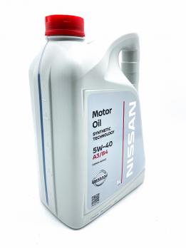 Масло NISSAN 5W40 API SN/CF A3/B4 5л син